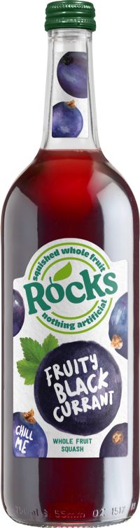 ROCKS Fruit Squash - Fruity Black Currant 740ml