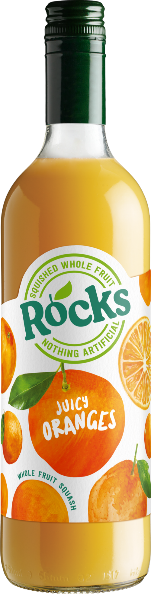 ROCKS Fruit Squash - Juicy Oranges 740ml