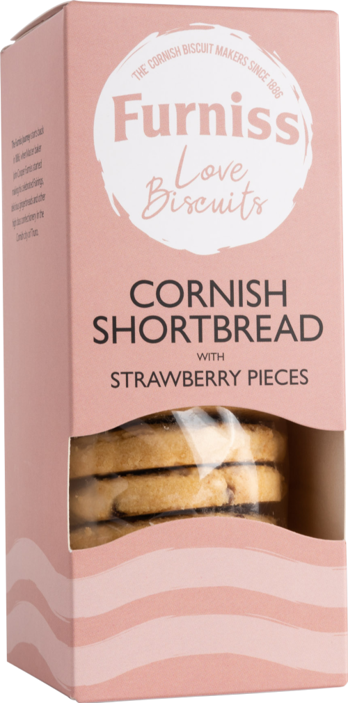 FURNISS Cornish Shortbread with Strawberry Pieces 200g