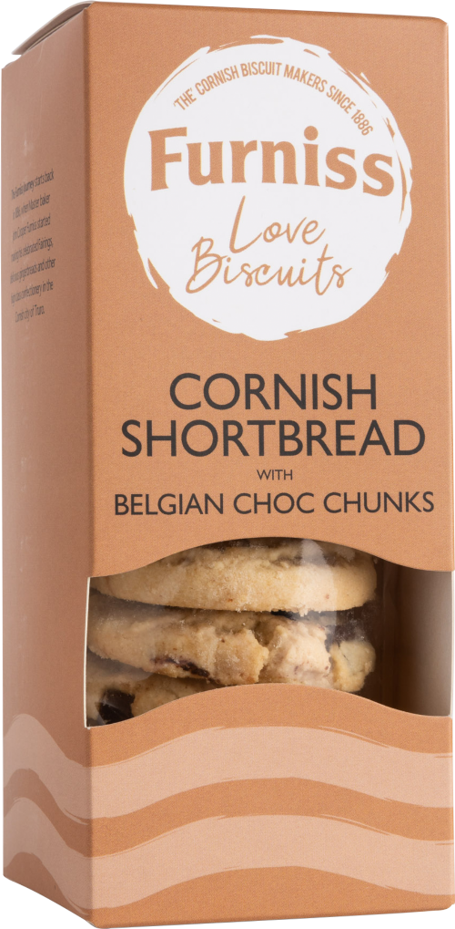 FURNISS Cornish Shortbread with Belgian Choc Chunks 200g