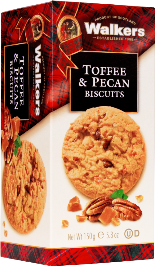WALKERS Toffee & Pecan Biscuits 150g