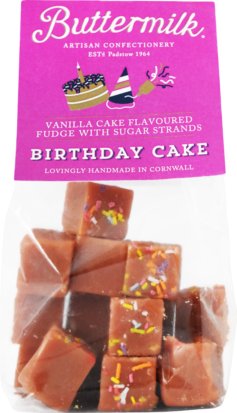 Holleys Fine Foods BUTTERMILK Birthday Cake Fudge 175g