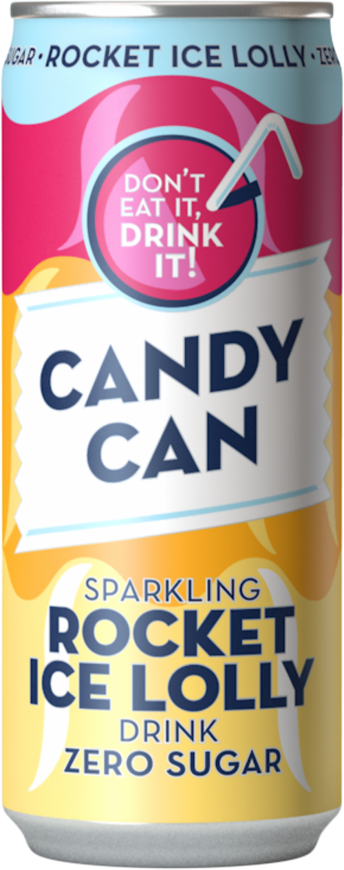 CANDY CAN Sparkling Rocket Ice Lolly Drink 330ml
