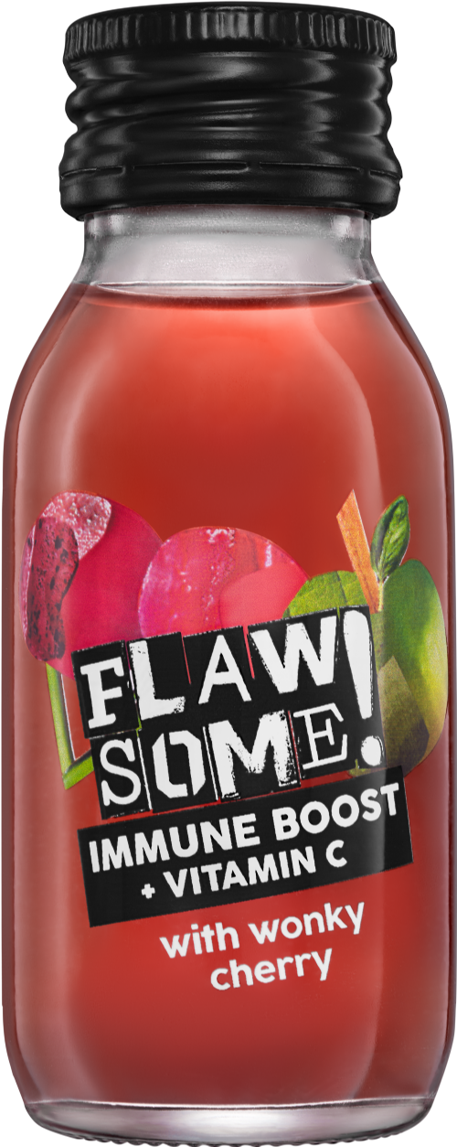 FLAWSOME Immune Boost +Vitamin C Shot with Wonky Cherry 60ml