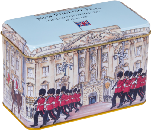 NEW ENGLISH TEAS 40 Eng B/Fast T/Bags -Buckingham Palace Tin