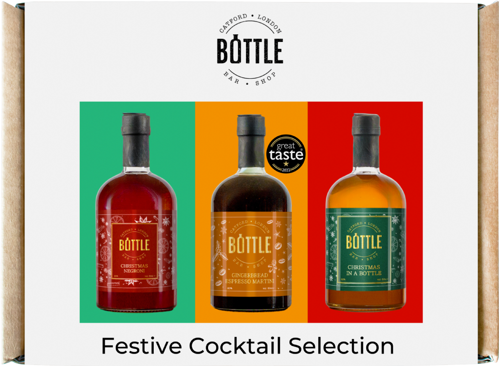 Holleys Fine Foods BOTTLE BAR & SHOP Xmas Miniatures Gift Set (3x10cl)