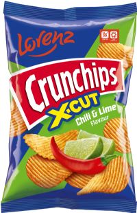 LORENZ Crunchips X-Cut - Chilli & Lime 130g