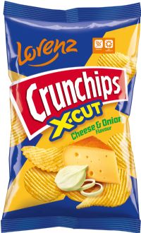 LORENZ Crunchips X-Cut - Cheese & Onion 130g