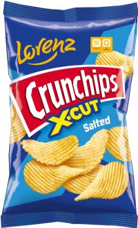 LORENZ Crunchips X-Cut - Salted 130g