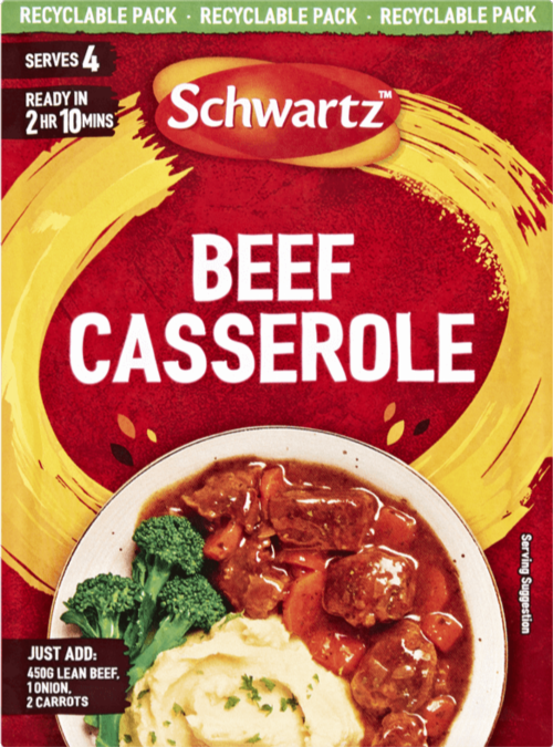 SCHWARTZ Beef Casserole Recipe Mix 38g