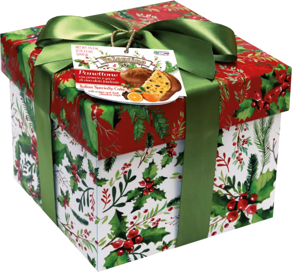 VALENTINO Panettone - Orange & Chocolate in Hat Box 1kg