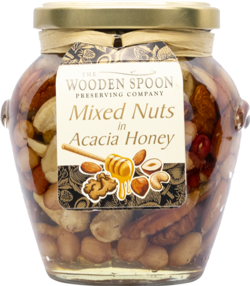 WOODEN SPOON Mixed Nuts in Acacia Honey 340g