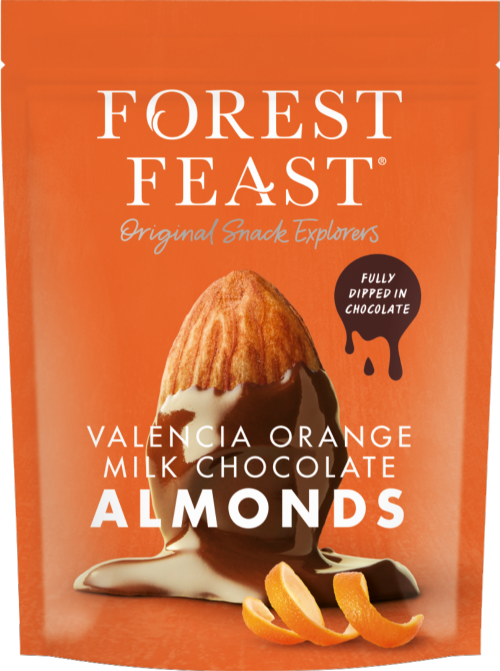 FOREST FEAST Valencia Orange Milk Chocolate Almonds 120g