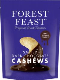 FOREST FEAST Salted Dark Chocolate Cashews 120g
