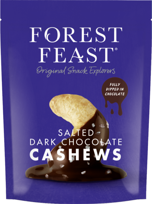 FOREST FEAST Salted Dark Chocolate Cashews 120g