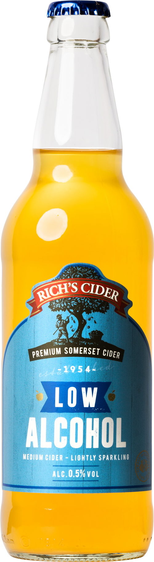 RICH'S CIDER Low Alcohol Cider - Medium 0.5% ABV 500ml