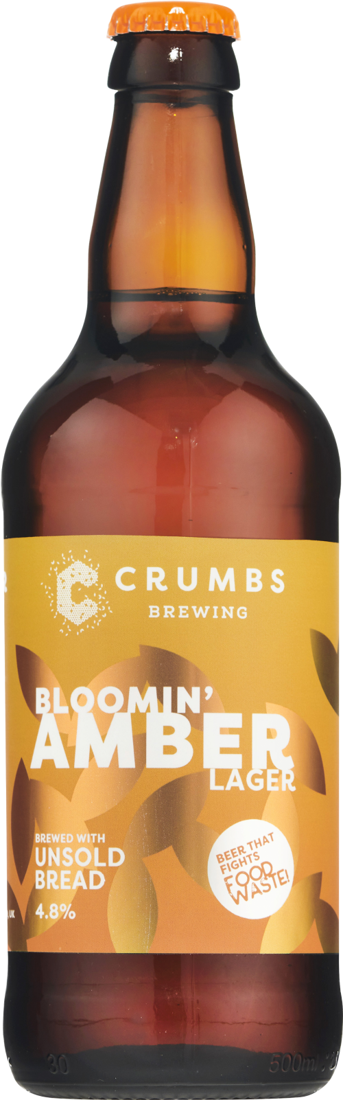 CRUMBS BREWING Bloomin' Amber Lager 4.8% ABV 500ml