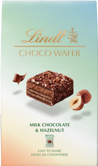 LINDT Choco Wafer - Milk Chocolate & Hazelnuts 135g