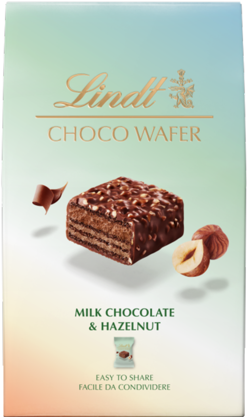 LINDT Choco Wafer - Milk Chocolate & Hazelnuts 135g