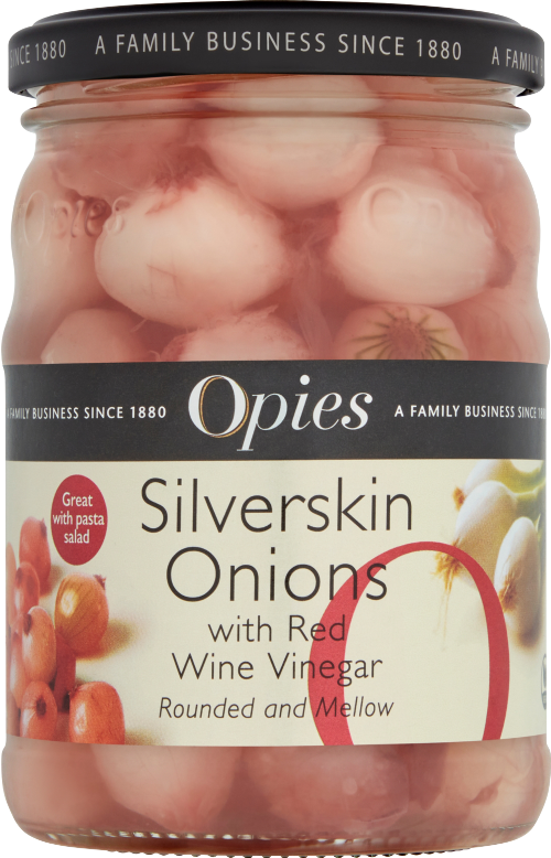OPIES Silverskin Onions with Red Wine Vinegar 350g
