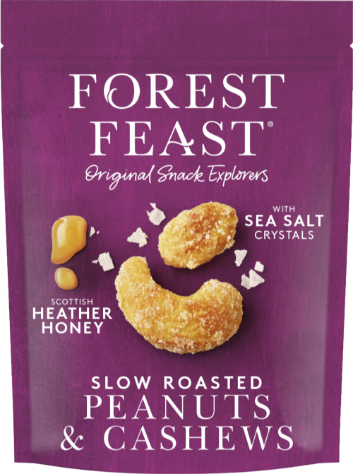 FOREST FEAST Rst Peanuts & Cashews Scots Heather Honey 120g