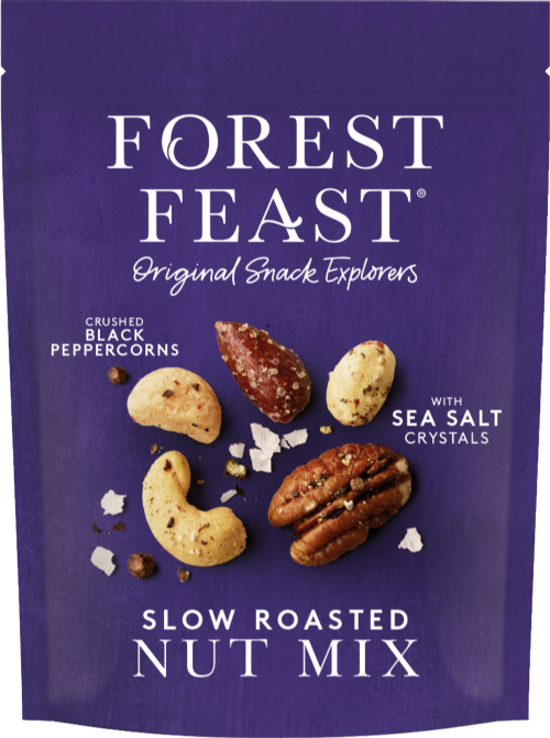 FOREST FEAST Roasted Nut Mix Crushed Black Peppercorn 120g