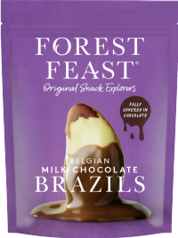 FOREST FEAST Belgian Milk Chocolate Brazils 120g