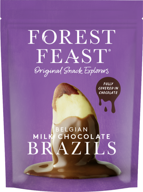 FOREST FEAST Belgian Milk Chocolate Brazils 120g