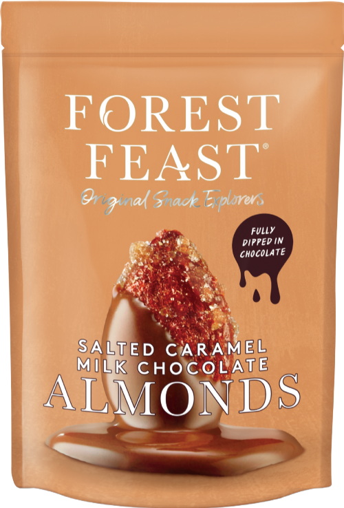 FOREST FEAST Salted Caramel Milk Chocolate Almonds 120g