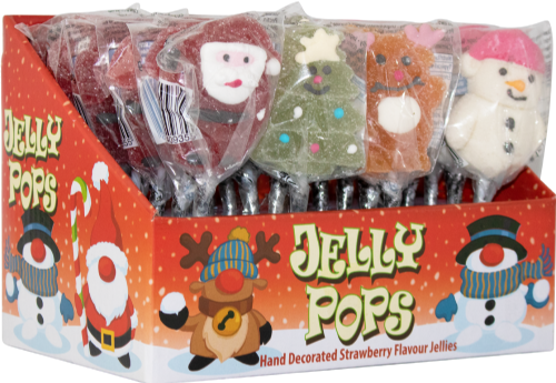 ROSE CONFECTIONERY Assorted Festive Jelly Pops 23g