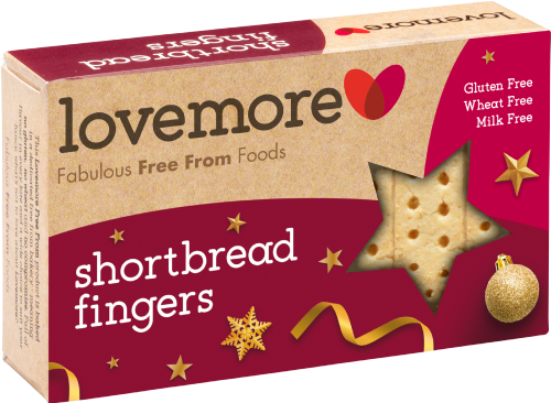 LOVEMORE Shortbread Fingers - Festive Pack 125g