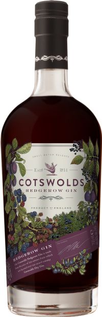 COTSWOLDS DISTILLERY Hedgerow Gin 40.6% ABV 70cl