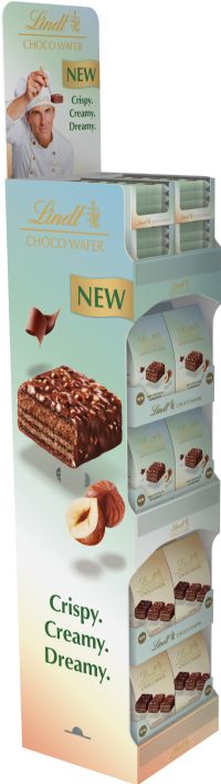 LINDT Choco Wafer Display Stand (Supplied Empty)