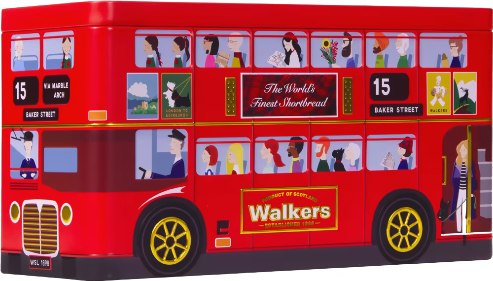 WALKER'S London Bus with Mini Shortbread 250g