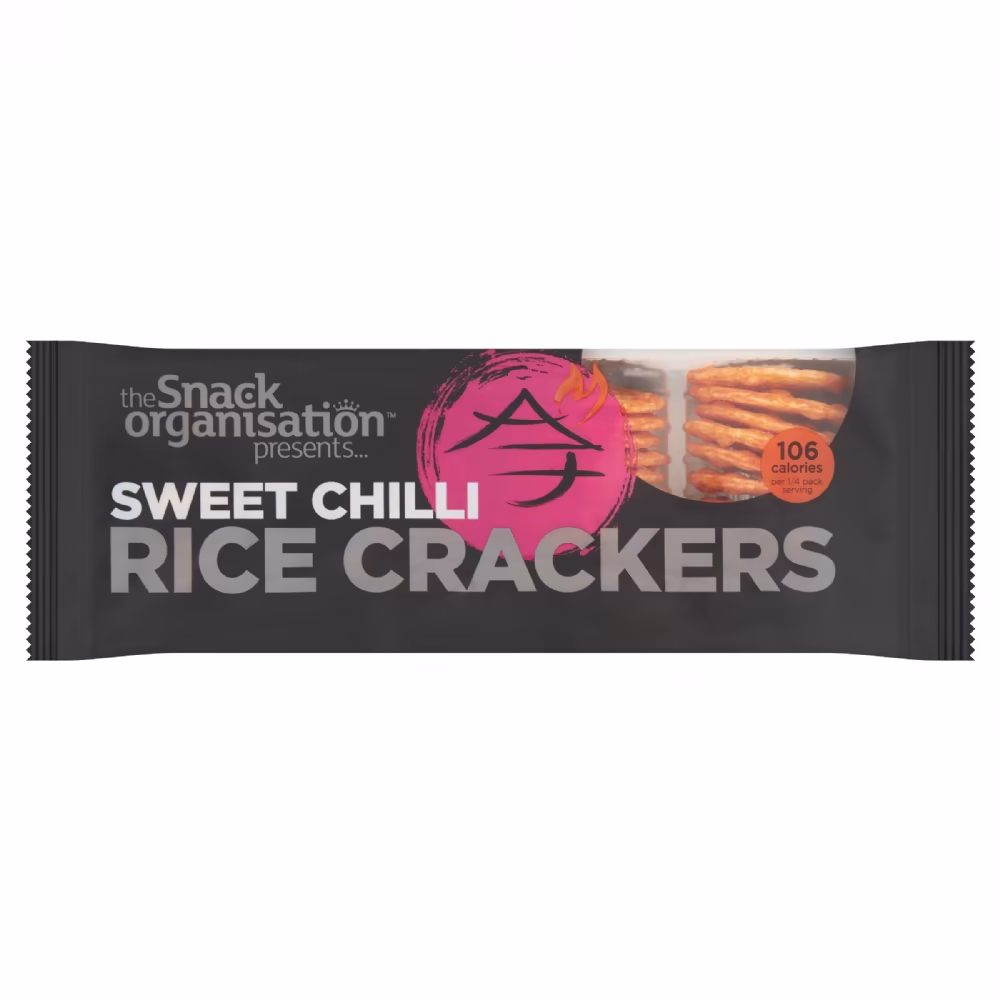 THE SNACK ORGANISATION Sweet Chilli Rice Crackers 100g