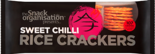 THE SNACK ORGANISATION Sweet Chilli Rice Crackers 100g