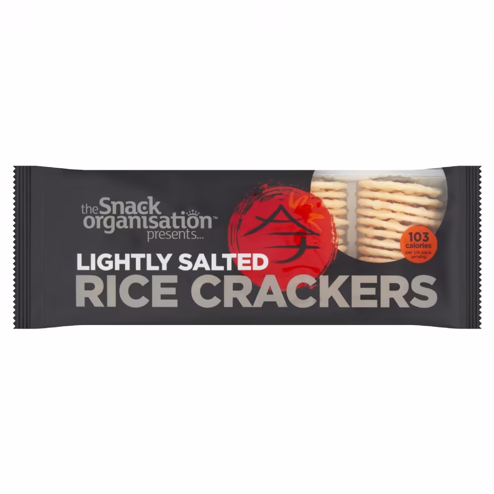 THE SNACK ORGANISATION Lightly Salted Rice Crackers 100g