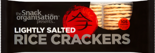 THE SNACK ORGANISATION Lightly Salted Rice Crackers 100g