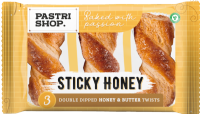 PASTRI SHOP 3 Honey & Butter Twists - Sticky Honey 112.5g