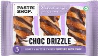 PASTRI SHOP 3 Honey & Butter Twists - Choc Drizzle 123.75g