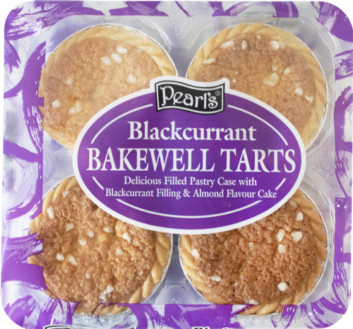 PEARL'S Blackcurrant Bakewell Tarts 4's