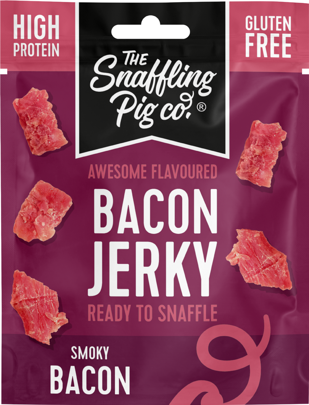 Holleys Fine Foods THE SNAFFLING PIG CO. Bacon Jerky 35g