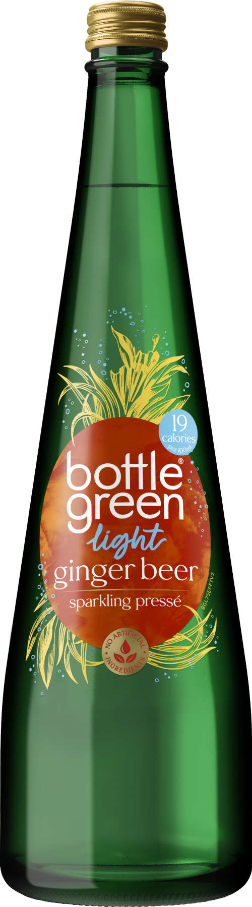BOTTLEGREEN Light Ginger Beer Sparkling Presse 750ml