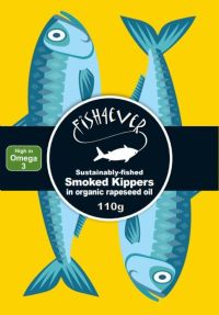 FISH 4 EVER Smoked Kippers in Organic Rapeseed Oil 110g