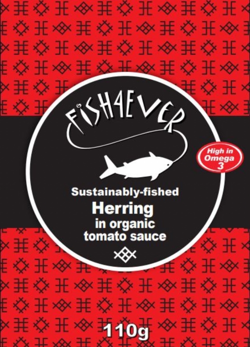 FISH 4 EVER Herring in Organic Tomato Sauce 110g