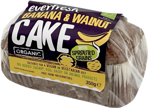EVERFRESH Banana and Walnut Cake with Sprouted Grains 350g