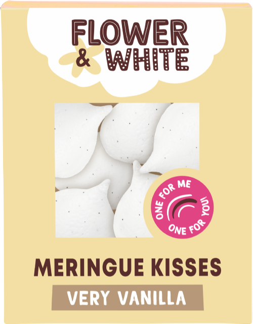 FLOWER & WHITE Meringue Kisses - Very Vanilla 100g