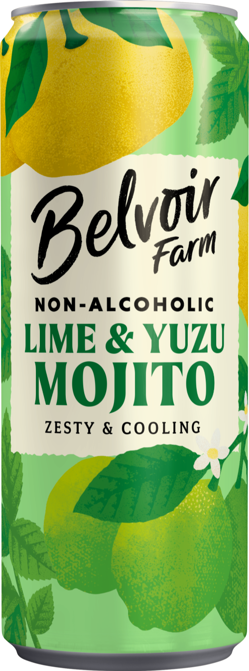BELVOIR Non-Alcoholic Lime & Yuzu Mojito - Can 250ml