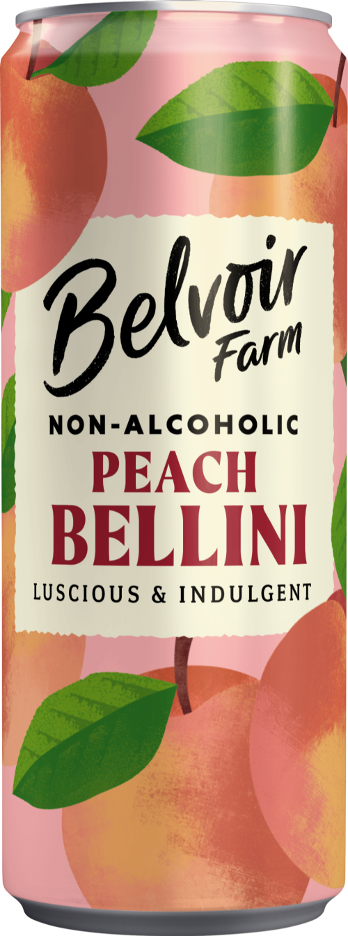 BELVOIR Non-Alcoholic Peach Bellini - Can 250ml