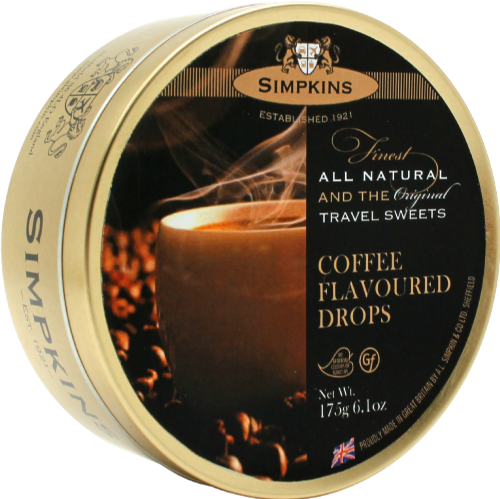 SIMPKINS Coffee Flavoured Drops Travel Sweets 175g